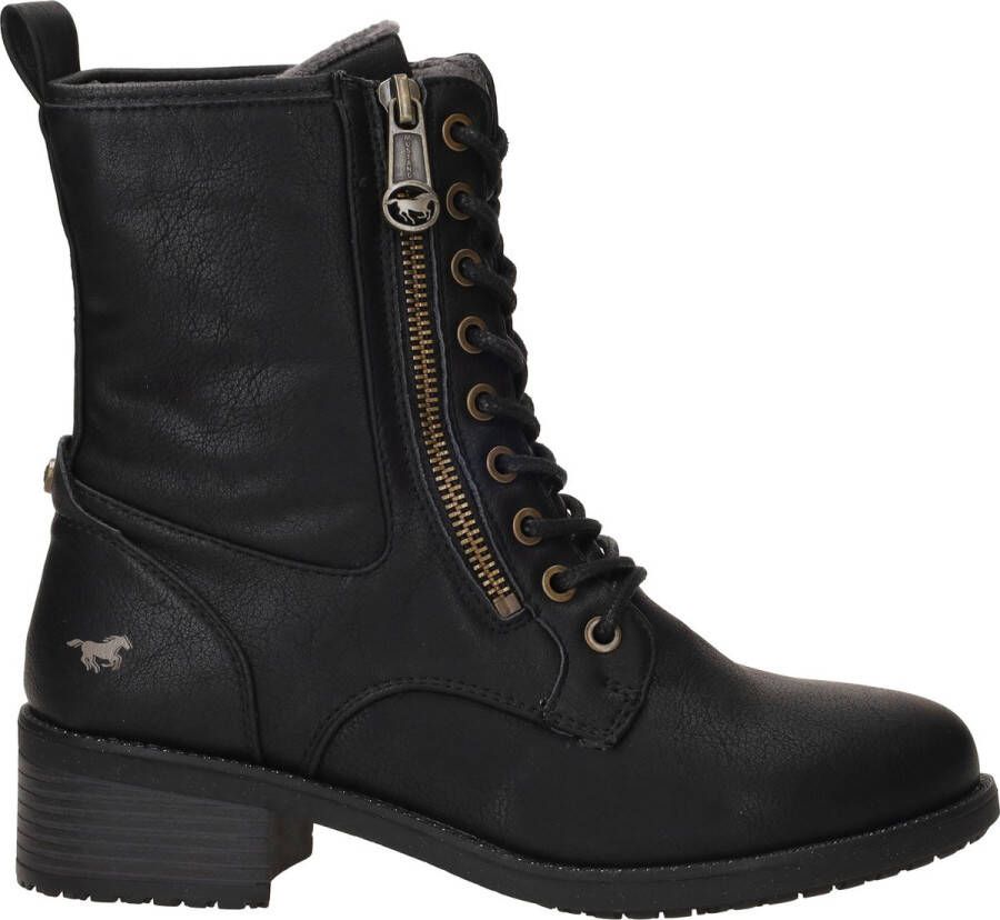 Mustang Veterboots Dames Zwart