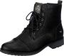 Mustang Shoes Winterlaarzen blokhak winterlaars veterschoenen bezet met studs - Thumbnail 1