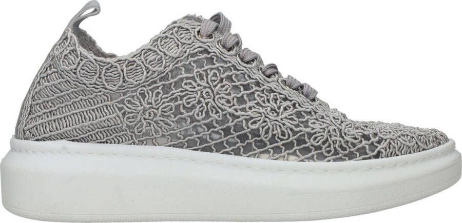 Mustang Beige Bloemen Sneakers voor Dames Gray Dames