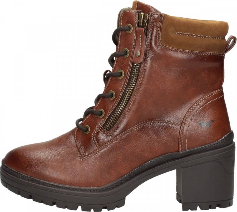 Mustang Veterschoenen Hak Veterschoenen Hak cognac