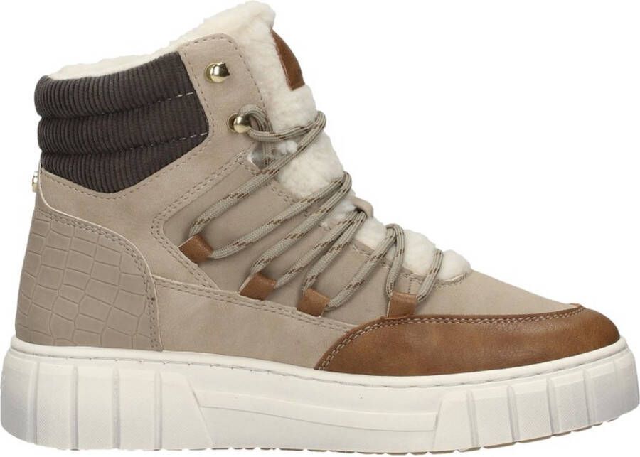 Mustang Veterschoenen Hoog Veterschoenen Hoog Taupe