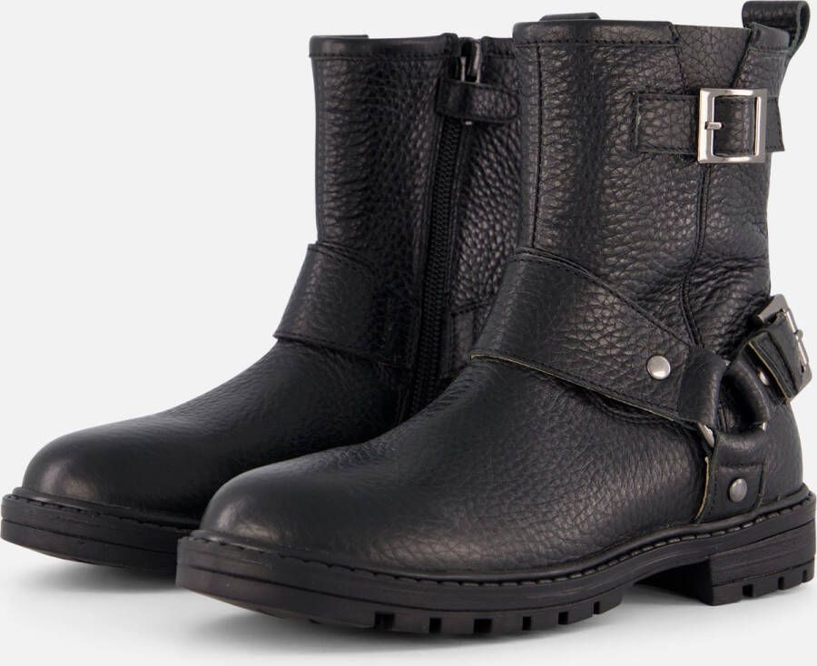 Muyters Biker boots zwart Leer