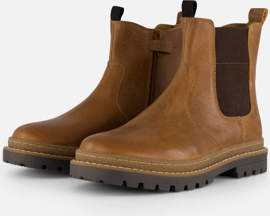 Muyters Chelsea boots cognac Leer