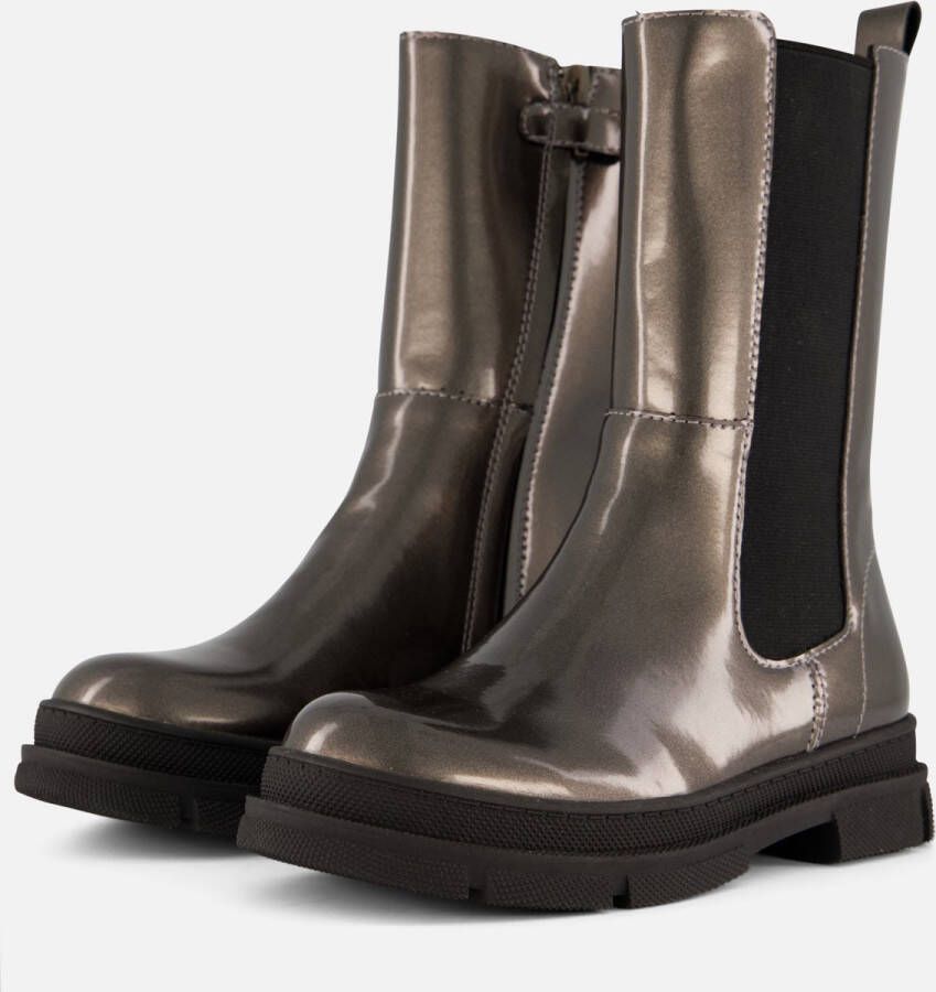 Muyters Chelsea boots zilver Leer