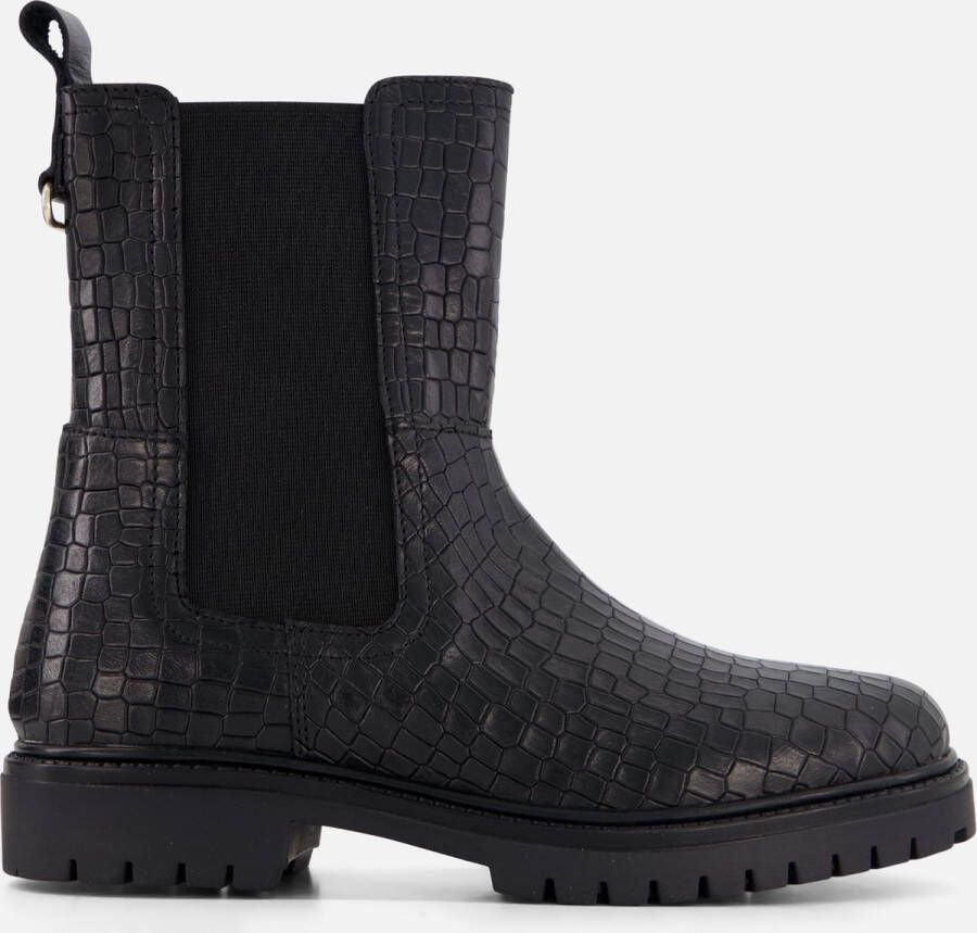 Muyters Chelsea boots zwart Leer