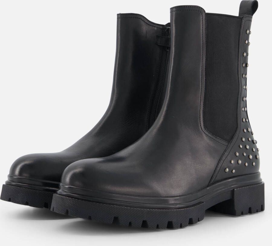 Muyters Chelsea boots zwart Leer