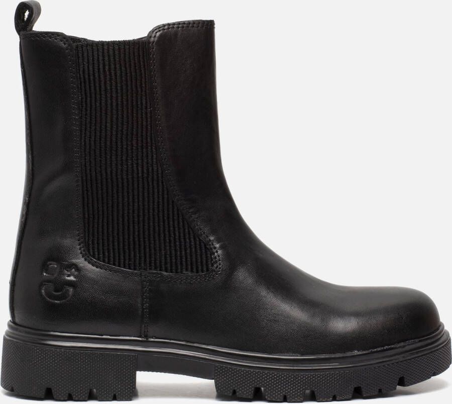 Muyters Chelsea boots Zwart Leer 042702 Dames