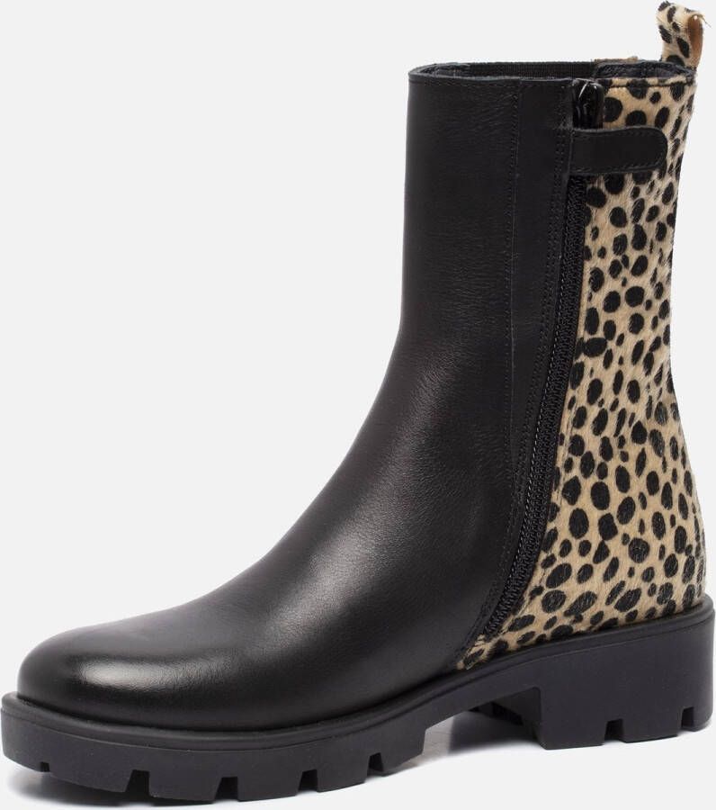 Muyters Chelsea boots Zwart Leer 022701 Dames