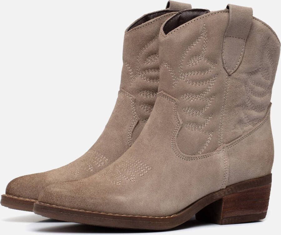 Muyters Cowboylaarzen grijs Suede