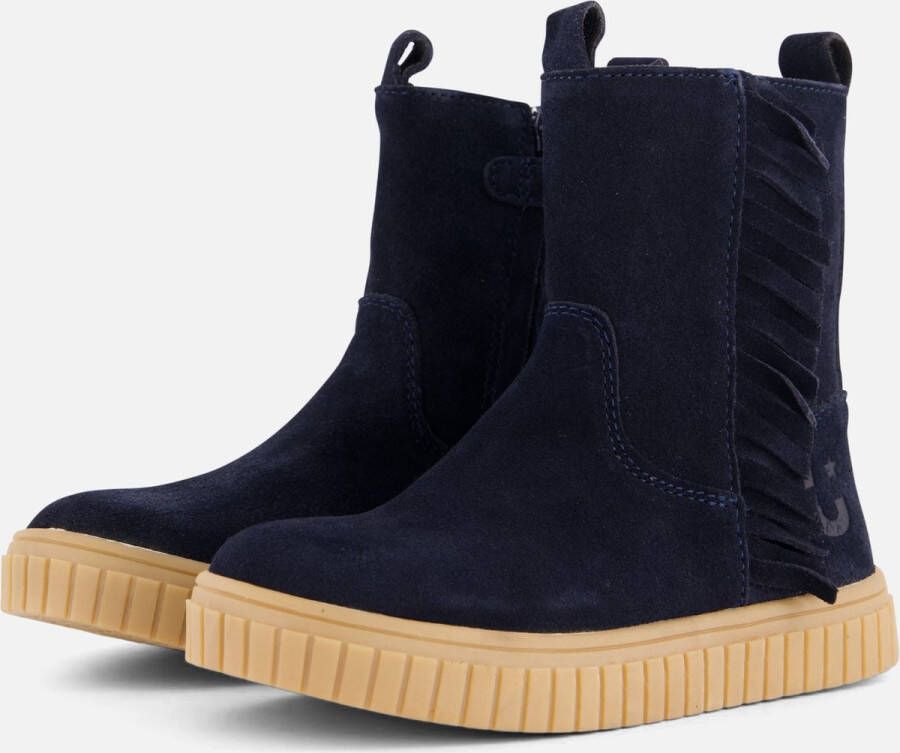 Muyters Enkellaarsjes blauw Suede