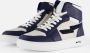 Muyters hoge Sneakers blauw Leer - Thumbnail 2