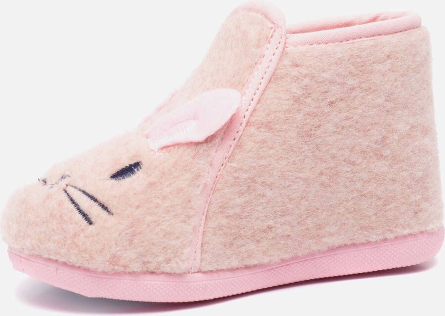 Muyters Pantoffels Roze Textiel 750508