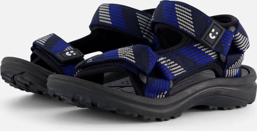 Muyters Sandalen blauw Textiel