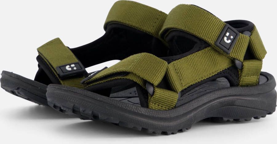 Muyters Sandalen groen Textiel