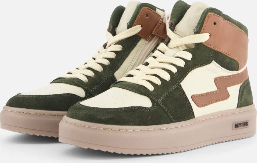 Muyters Sneakers groen Leer