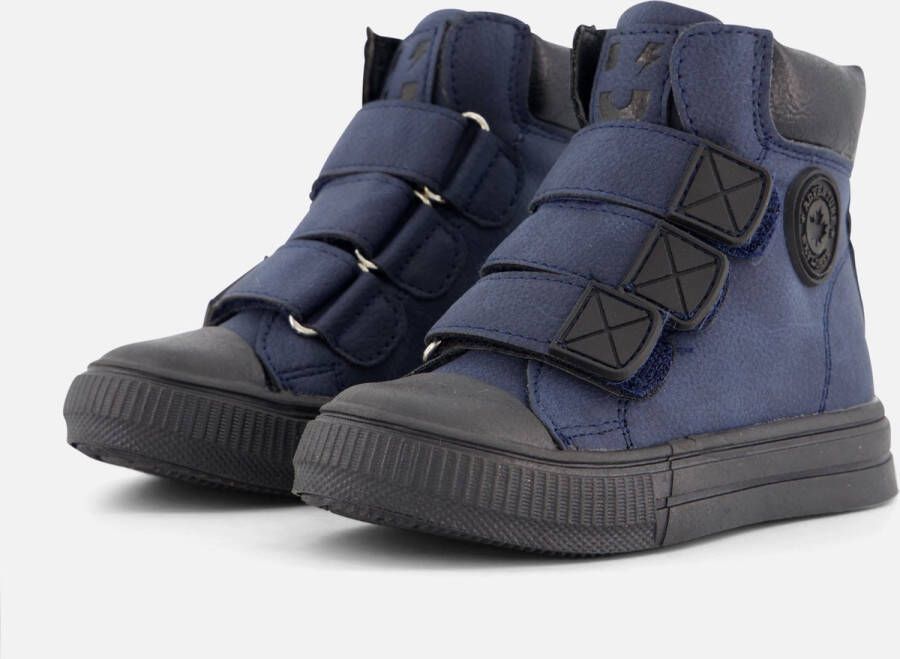 Muyters Velcro Sneakers blauw Imitatieleer