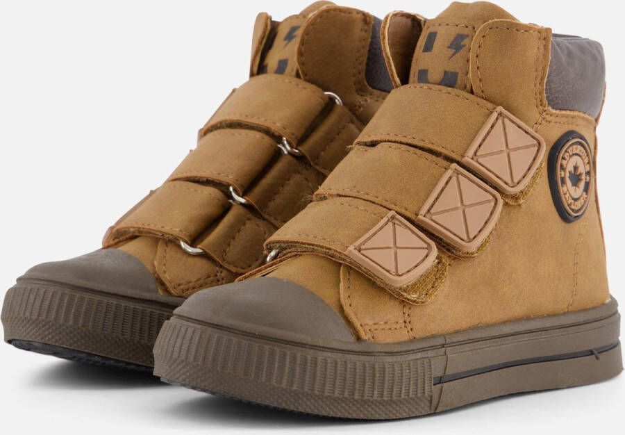 Muyters Velcro Sneakers cognac Imitatieleer