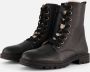 Muyters Veterboots Fur zwart Leer - Thumbnail 1