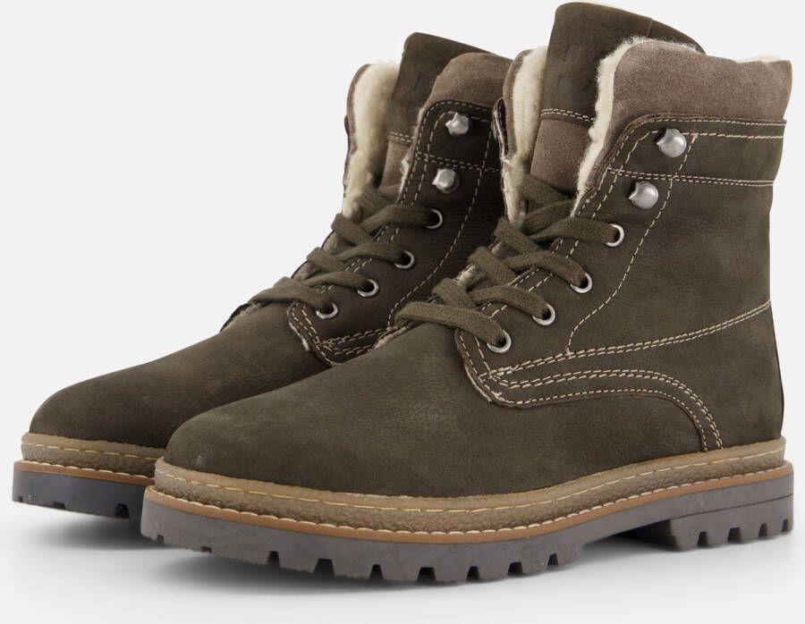 Muyters Veterboots groen Leer