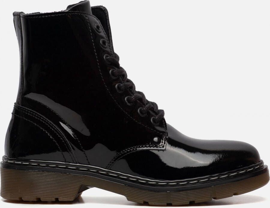 Muyters Veterboots Zwart Lak 040602 Dames Lak