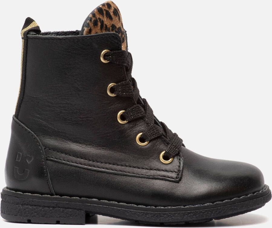 Muyters Veterboots Zwart Leer 022607 Dames