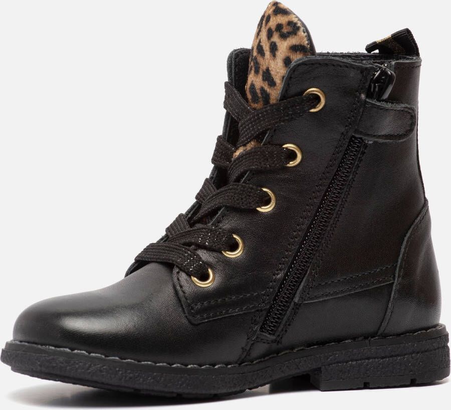 Muyters Veterboots Zwart Leer 022607 Dames