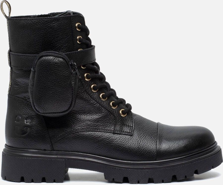 Muyters Veterboots Zwart Leer 032610 Dames