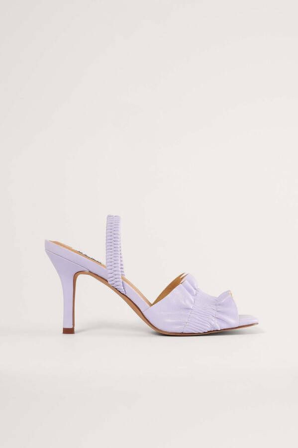 NA-KD NA KD Ruffled Vrouwen Sandalen Lilac