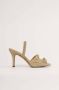 NA-KD NA KD Ruffled Vrouwen Sandalen 37 Beige - Thumbnail 1