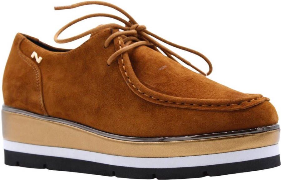 Nathan-Baume Maritieme Platte Schoenen voor Vrouwen Brown Dames