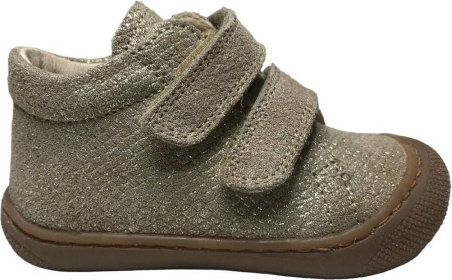 Naturino Cocoon velcro's bumper lizard print lederen sneakers Goud