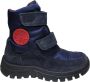 Naturino Pile Velcro's rode logo lederen warme laarzen navy - Thumbnail 2