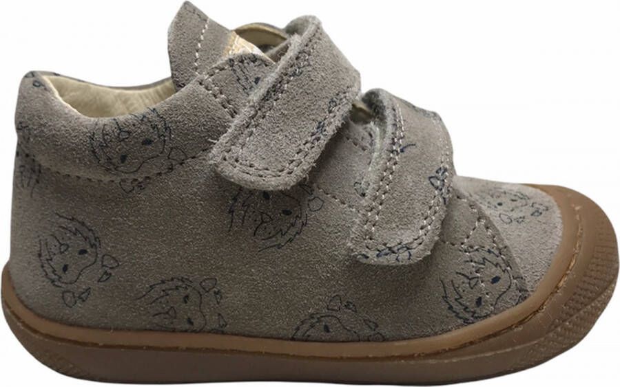 Naturino velcro's bumper leeuwenhoofd lederen sneakers Cocoon beige