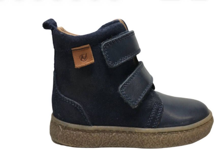 Naturino velcro's hoge lederen bottine Riley Navy - Foto 1