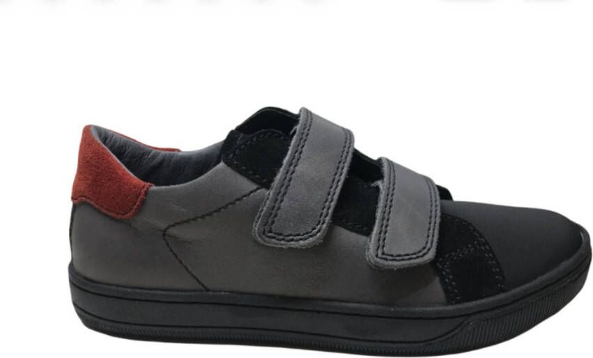 Naturino velcro's rubberen neus lederen sneakers Isaac Grijs - Foto 1