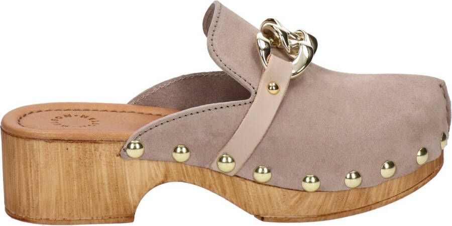 Nelson dames clog Beige