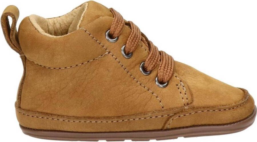 Nelson Kids nubuck babyschoenen cognac