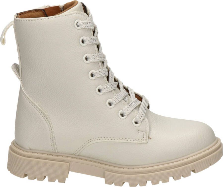 Nelson Kids meisjes veterboot Off White