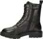 Nelson Kids leren veterboots zwart Meisjes Leer Effen 33 - Thumbnail 2