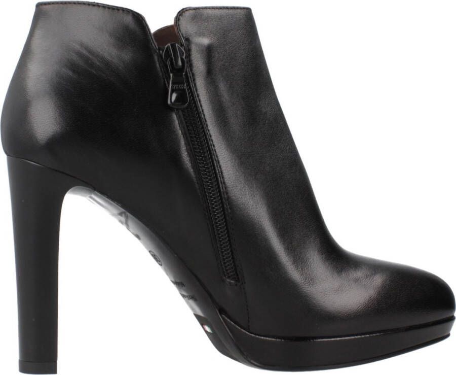 Nero Giardini 10980 Enkellaarsjes Enkelboots met rits Dames Zwart