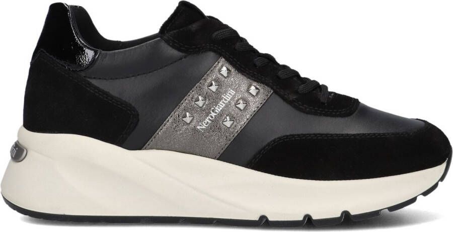 Nerogiardini Zwarte Sneakers met Lage Sleehak Black Dames