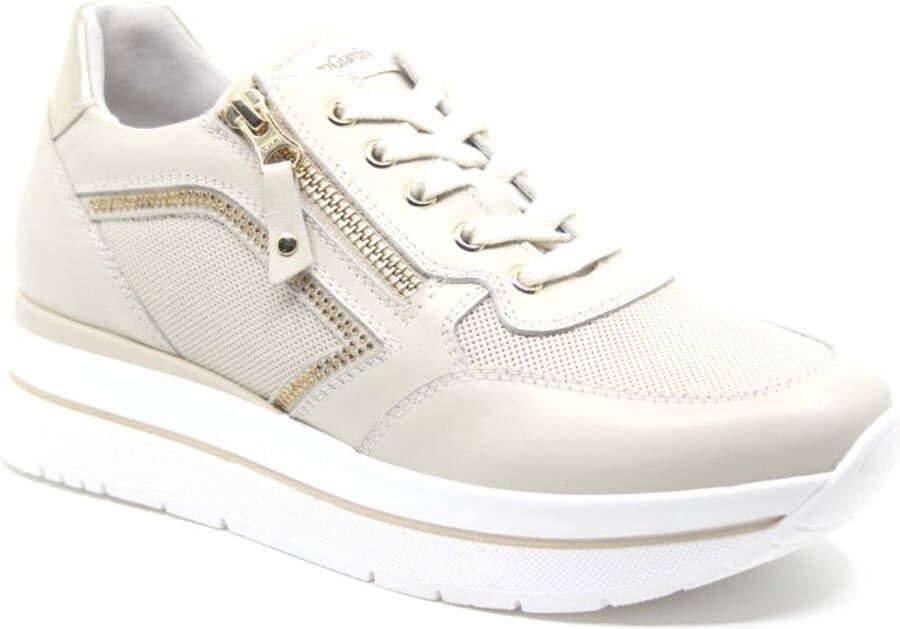 Nero Giardini 409821 Lage sneakers Leren Sneaker Dames Beige