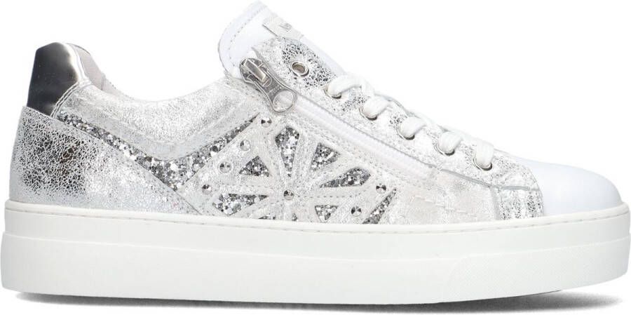 Nero Giardini 409930 Lage sneakers Leren Sneaker Dames Zilver