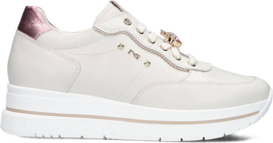 Nero Giardini 512907 Sneakers Leren Sneaker Dames Beige