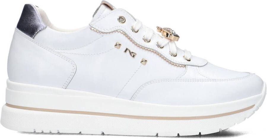 Nero Giardini 512907 Sneakers Leren Sneaker Dames Beige