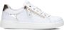 Nerogiardini Leren sneakers met vetersluiting en rits White Dames - Thumbnail 4