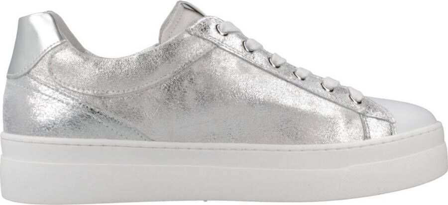 Nero Giardini 513010 Sneakers Leren Sneaker Dames Zilver