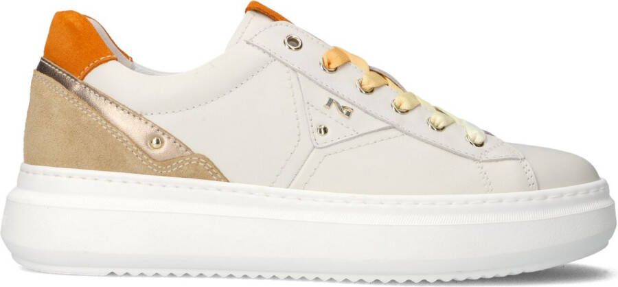 Nerogiardini Beige Chunky Sole Low Top Sneakers White Dames