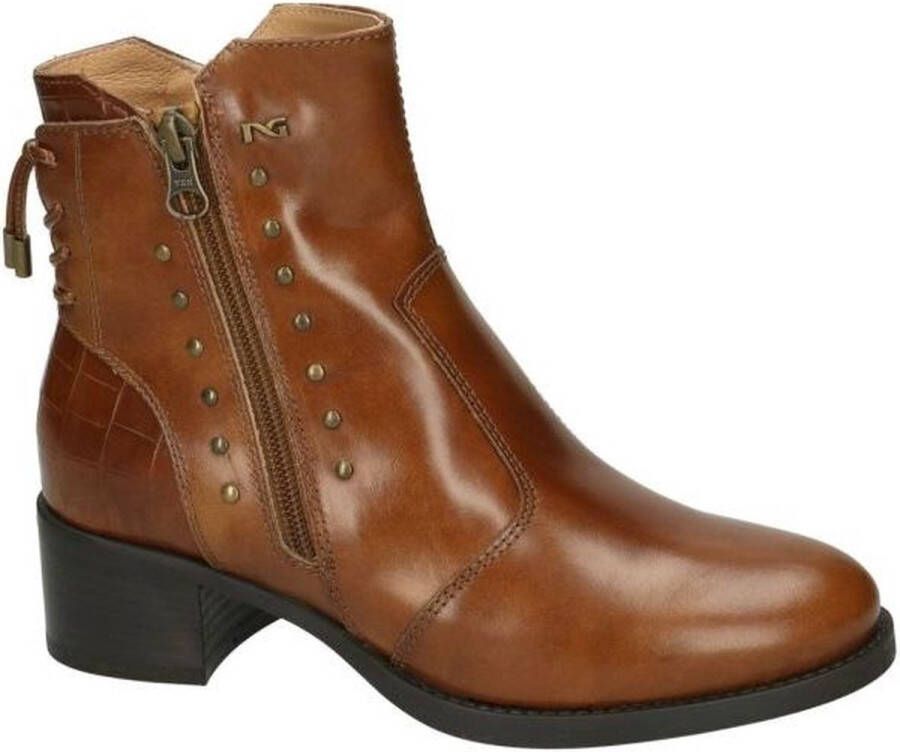 Nero Giardini Dames cognac caramel enkellaarzen