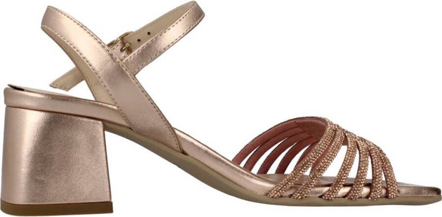 Nerogiardini Luxe Strass Sandalen voor speciale gelegenheden Beige Dames